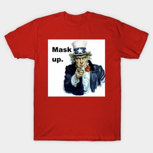 Mask up, Coronavirus Lockdown, Covid-19, Uncle Sam T-Shirt